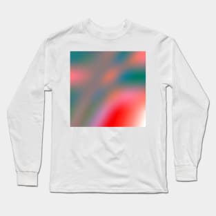 red green yellow abstract texture Long Sleeve T-Shirt